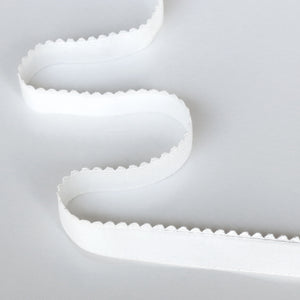 Scalloped Elastic (16mm) - Off-White