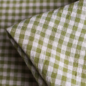 Abby Check Avocado Washed