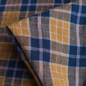Heather Check Gold/Navy
