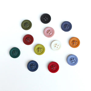 4 Hole Poly Button - 18mm - Assorted Colours
