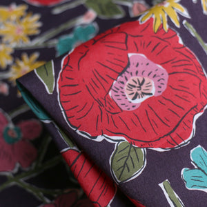 Louise Meadow Aubergine - Liberty Tana Lawn™