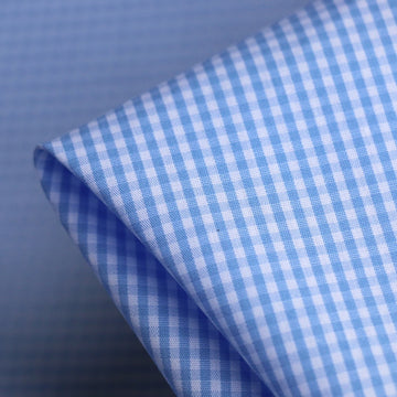Positano Sky Gingham Shirting
