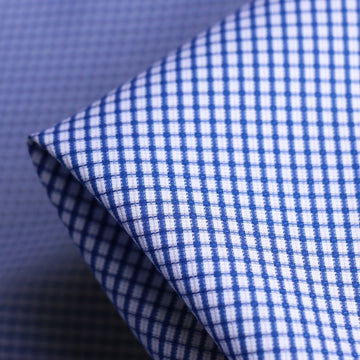 Lecce Blu Cotton Shirting