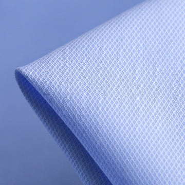 Diamond Jacquard Sky Cotton Shirting
