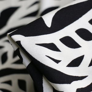 Foliage Nero/Cream Jersey