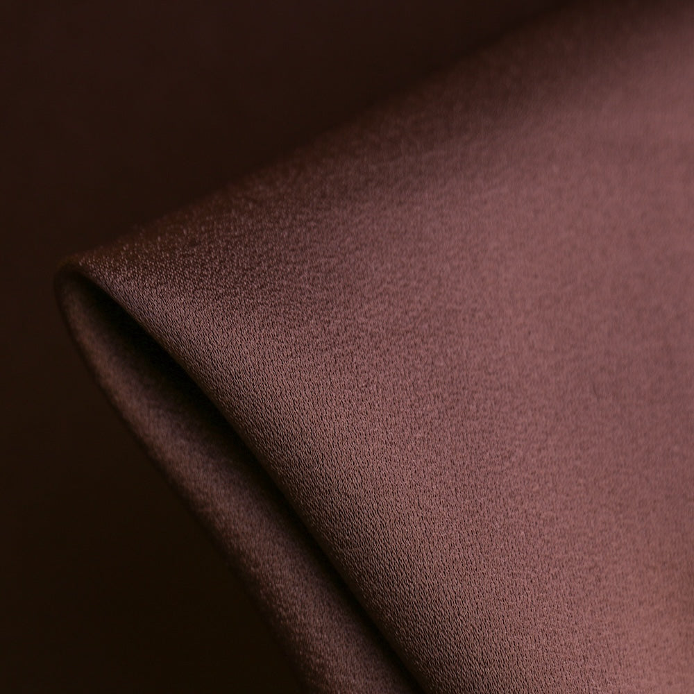 Julia Cady Mocha Satin-Backed Crepe