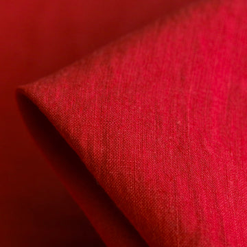 Bedford Pepper Red Washed Linen