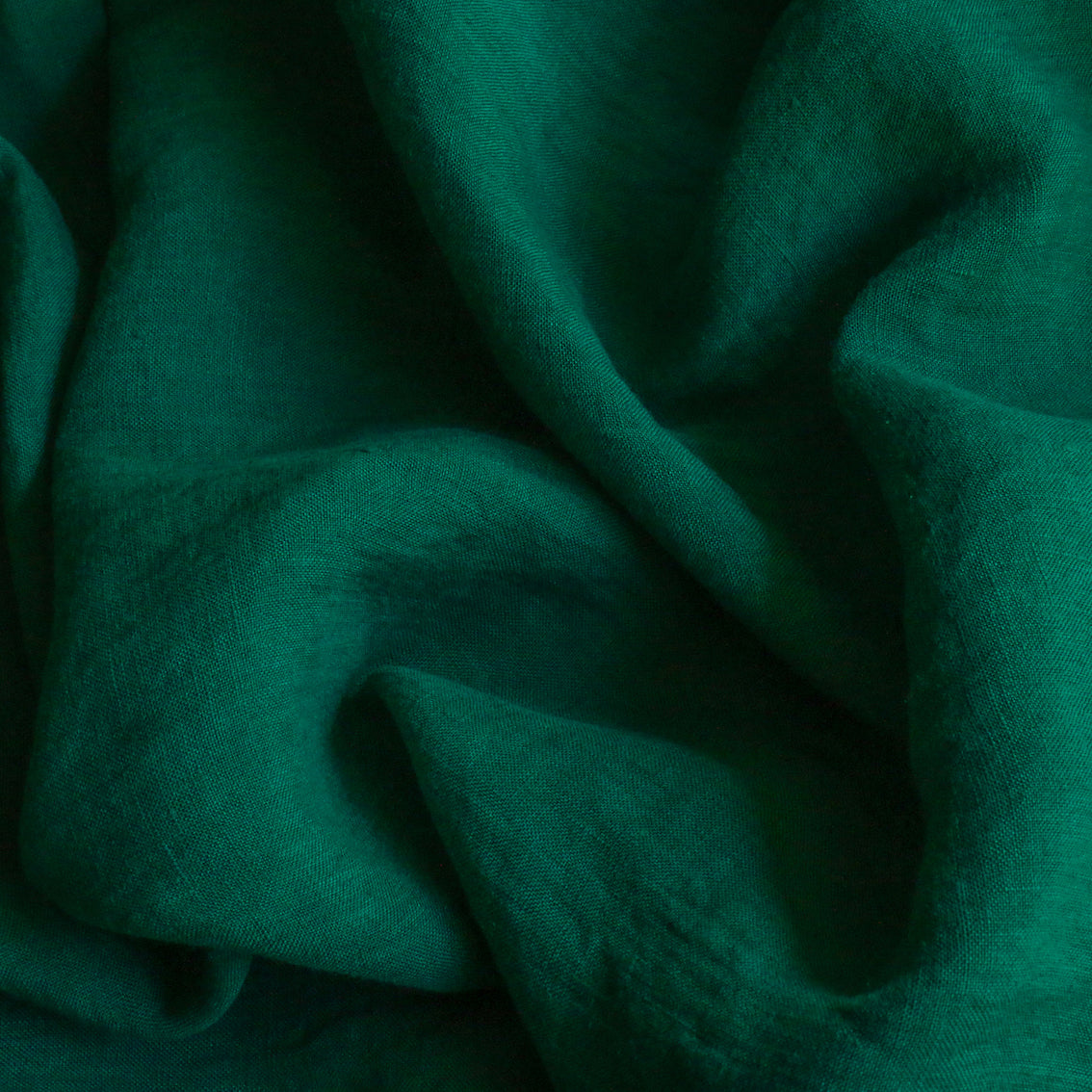 Linford Emerald Washed Linen