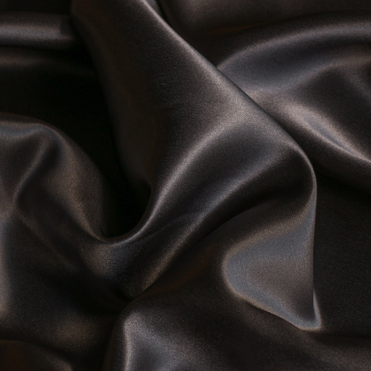 Charcoal Hammered Silk Satin