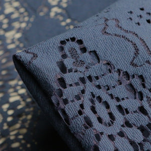 Bluebird Navy Textured Lace