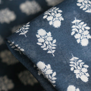 Simi Blossom Navy Cotton Voile