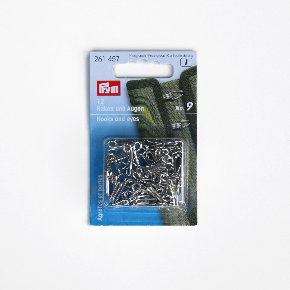 Prym Hooks and Eyes Silver