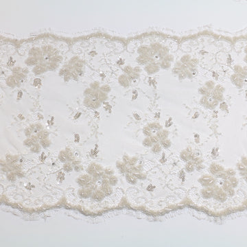 Tilly Beaded - Lace Trim - 35cm