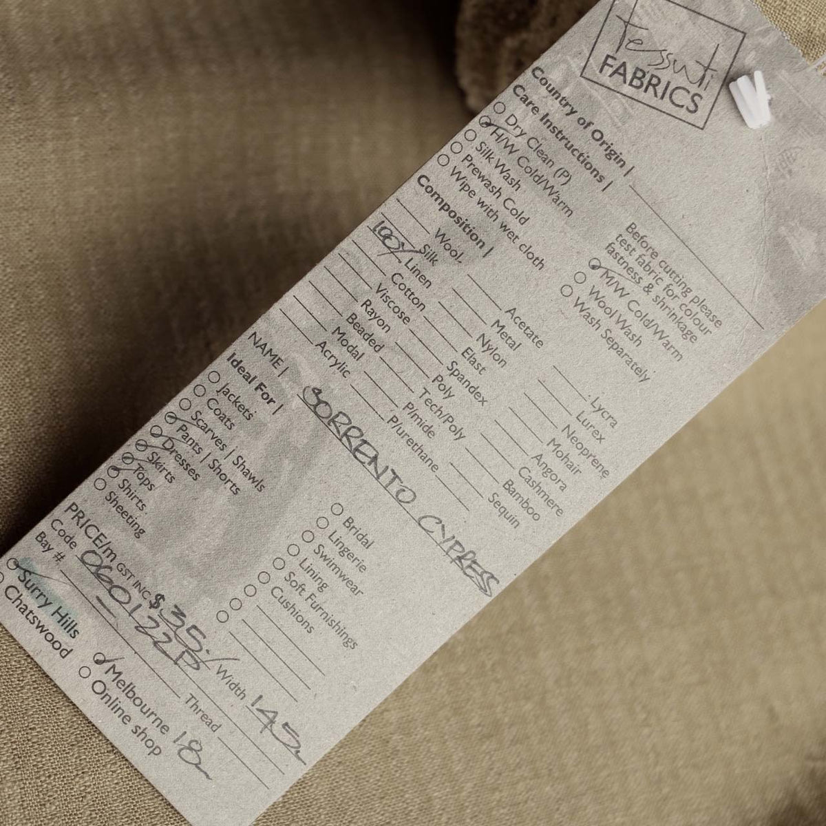 Sorrento Cypress Linen