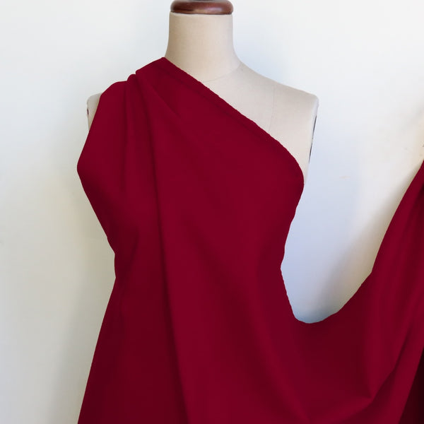 Zoey Brushed Cotton - Cherry Red