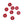 Red 4-hole Corozzo Nut Button