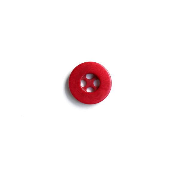 Red 4-hole Corozzo Nut Button