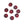 Ruby Red Melange 2-hole Button - 20mm