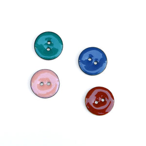 Coated Coloured Coconut Button - 20mm - Assorted Colours