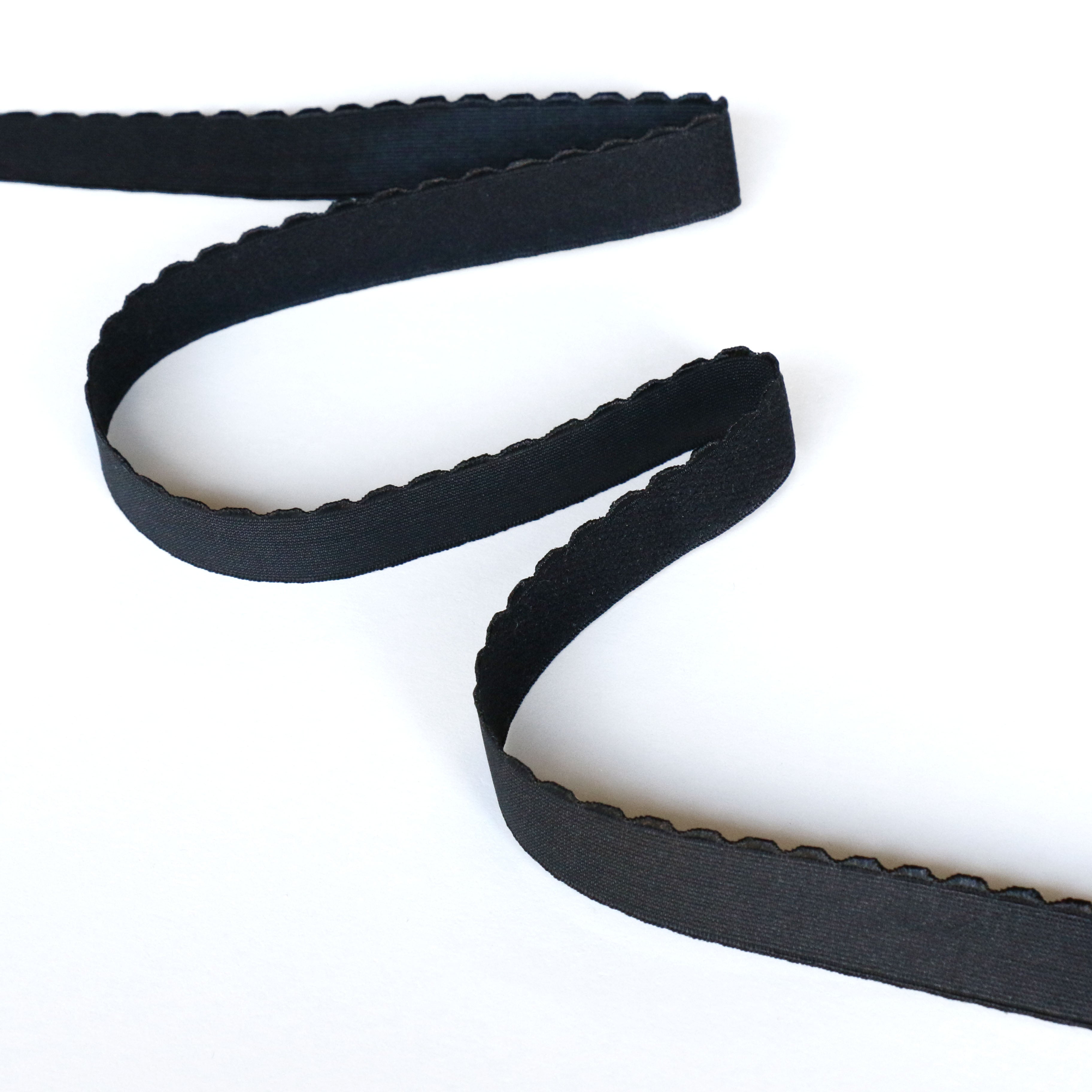 2cm width black elastic velvet ribbon