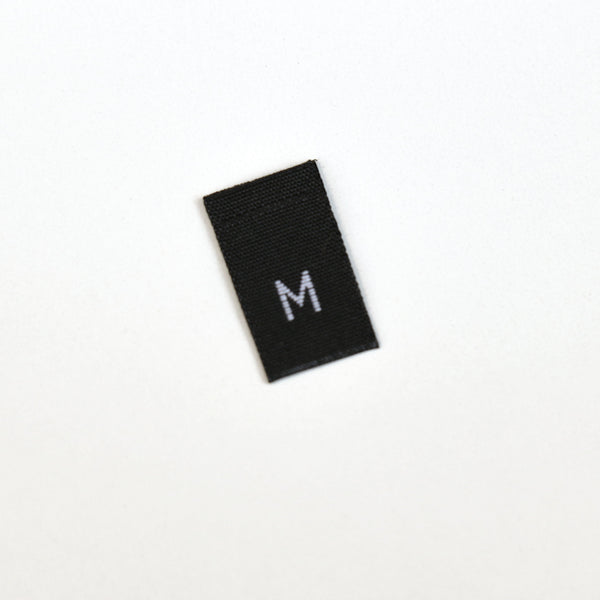 Size Woven Labels - 12 labels (White - XXS, XS, S, M, L, XL)