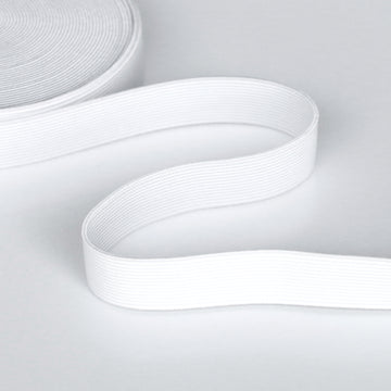 Knitted Non-Roll Elastic (20mm) - White