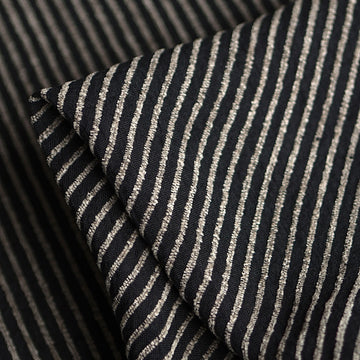 Pistoia Stripe Black Linen/Rayon
