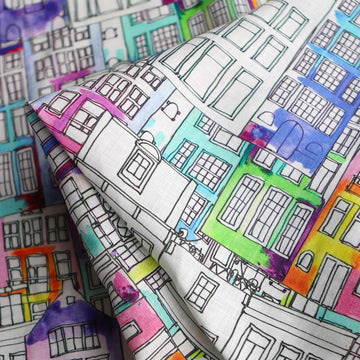 De Buren Multi Printed Linen