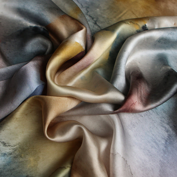 Aurora's Haze Silk Satin
