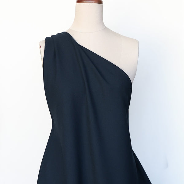 Audrey Navy Wool Crepe