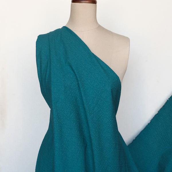 Daiya Teal Seersucker
