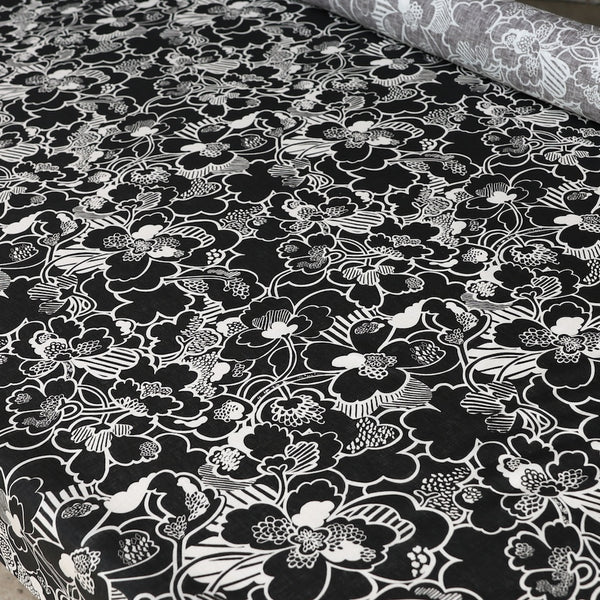Prospect Flower Black Liberty Sycamore Linen