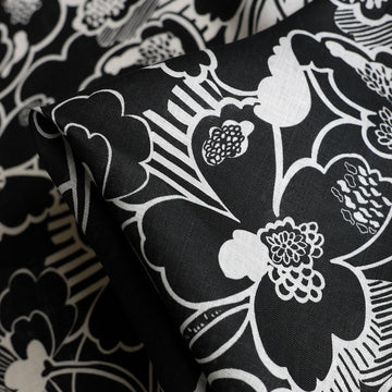 Prospect Flower Black Liberty Sycamore Linen