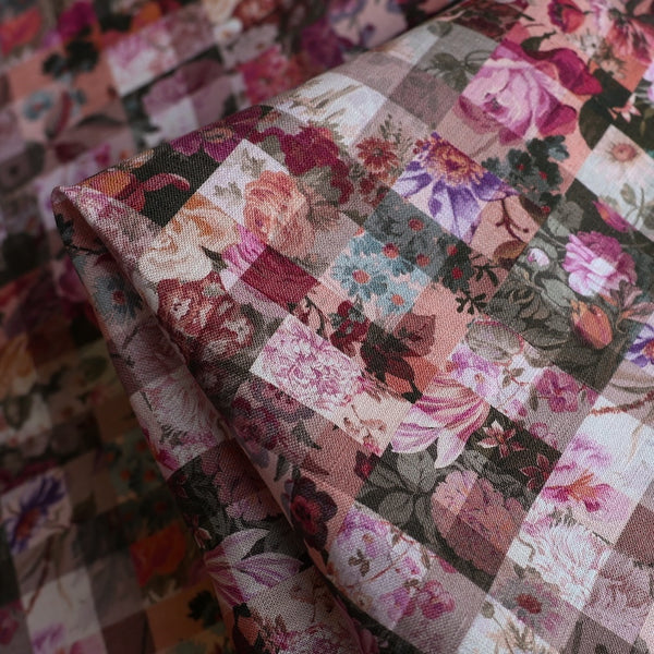 Archive Gingham Pink Sycamore Liberty Linen