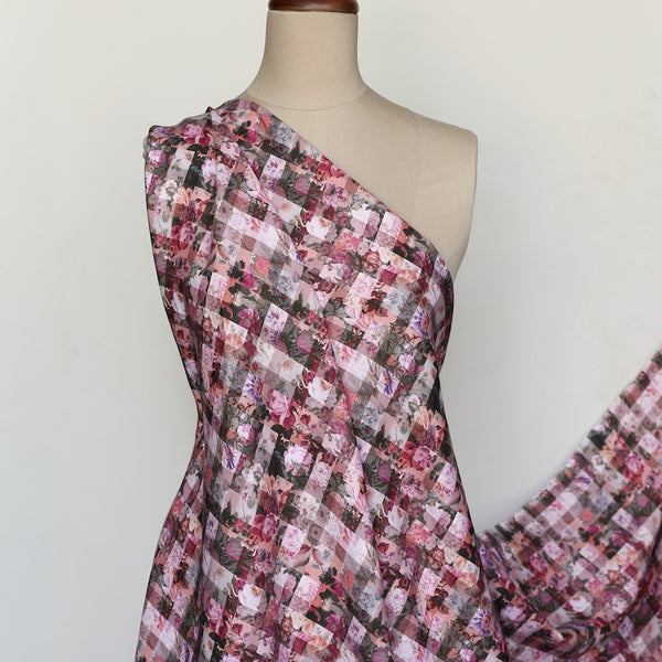 Archive Gingham Pink Sycamore Liberty Linen