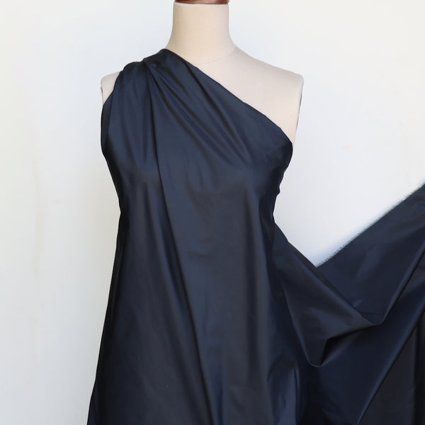 Midnight Navy Taffeta Silk