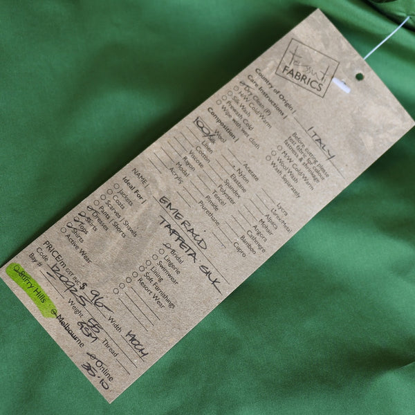 Emerald Taffeta Silk