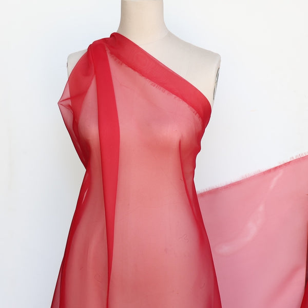 Remnant of Prima Organza Rosso - Silk Organza