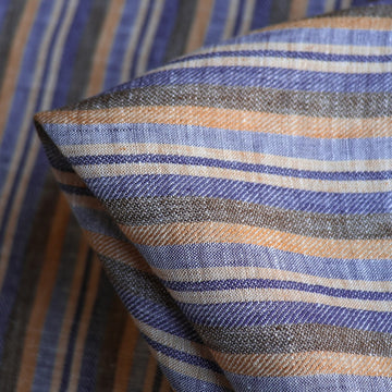 Baia Navy/Toffee Linen