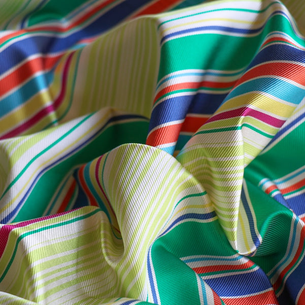 Carnivale Stripe Twill Silk