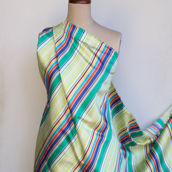 Carnivale Stripe Twill Silk