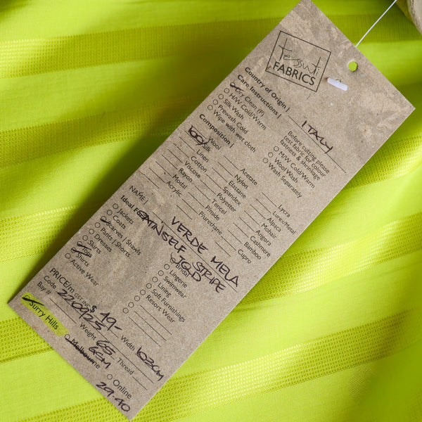 Verde Mela Silk Satin