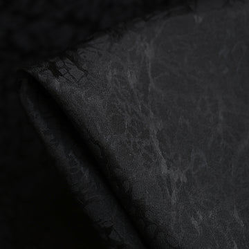 Mirage Nero Jacquard Silk Satin