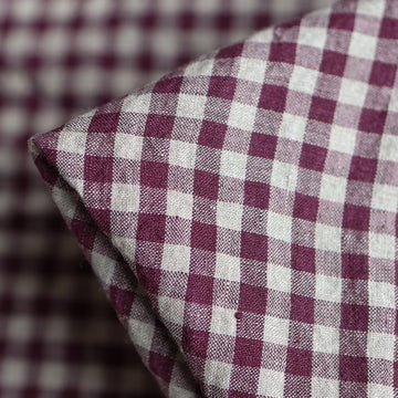 Remnant of Abby Check Raisin Washed