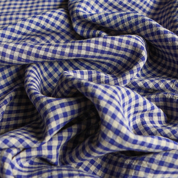 Abby Check Blueberry Washed
