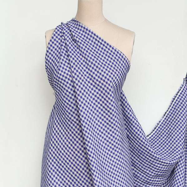 Abby Check Blueberry Washed
