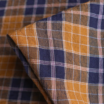 Heather Check Gold/Navy