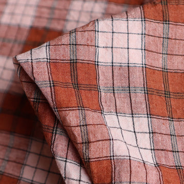 Heather Check Toffee/Shell Pink