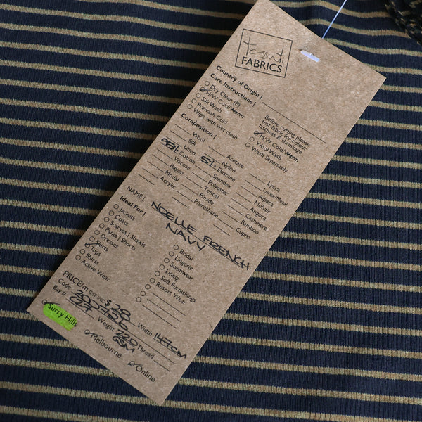 Noelle French Navy Stripe Knit