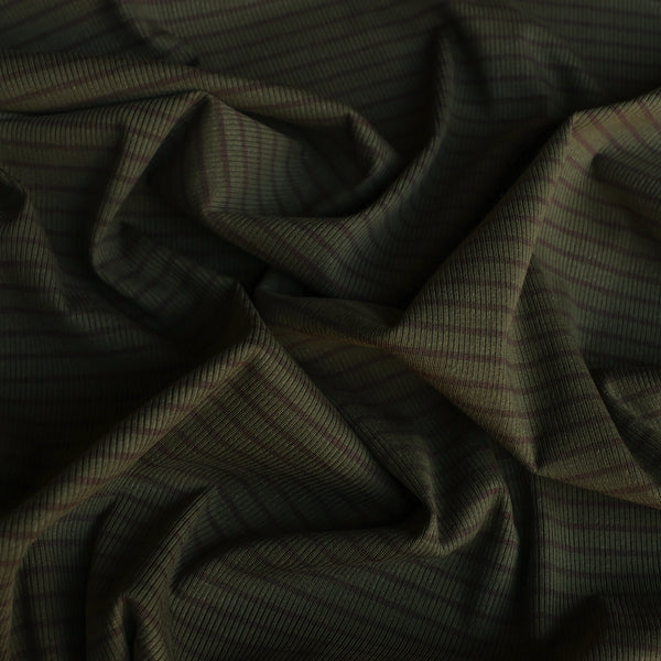 Noelle Olive Stripe Knit